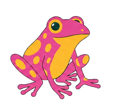 Ilustração da perereca, símbolo da Biodiversa